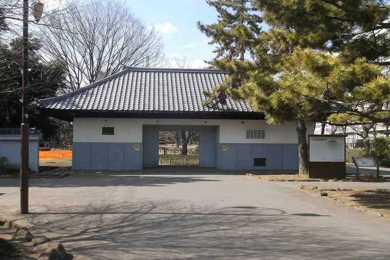 A gate and open plaza in Hikarigaoka Park, Nerima.